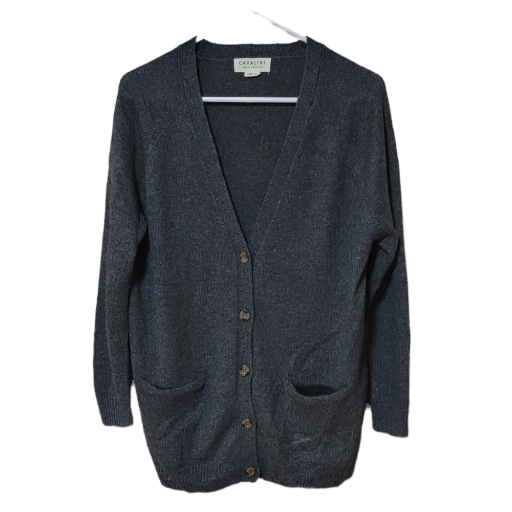 CAVALINI Grey Sweater Collection Wool